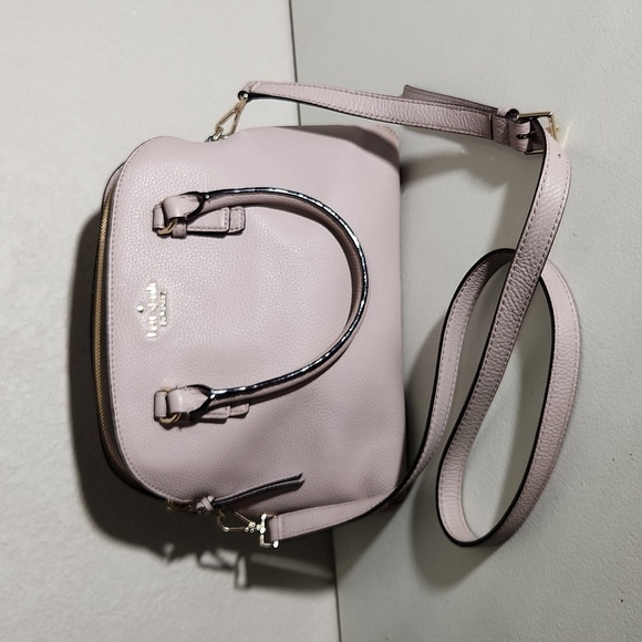 kate spade Handbags - Kate Spade Blush Lavender Leather Triple Compartment 2 Way Shoulder bag